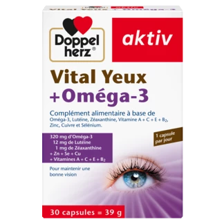 Illustration of the product packaging Doppelherz aktiv Vital Yeux front view